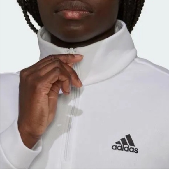 Adidas Women’s Crop Quarter Zip Fleece - Picture 2 of 7